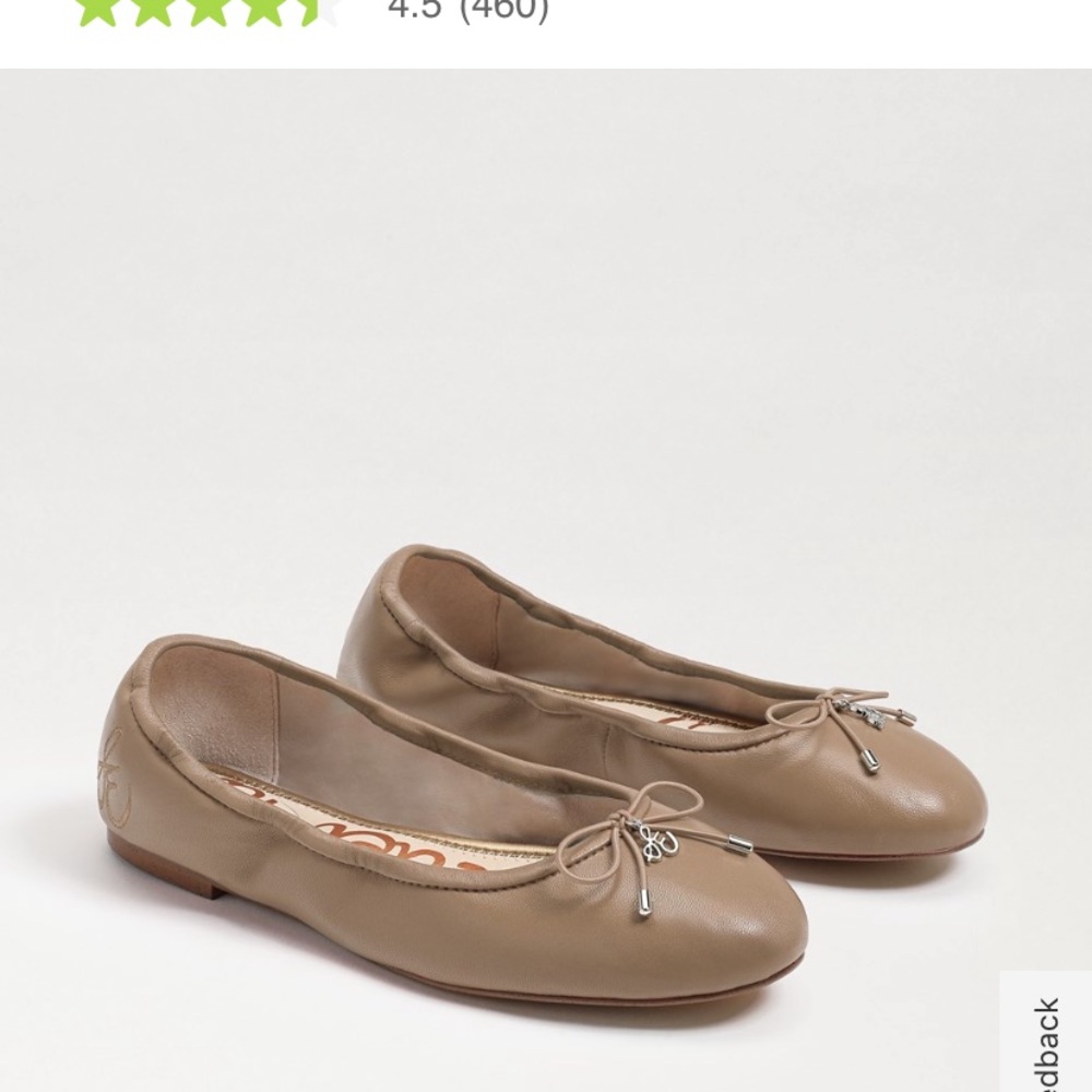 Sam Edelman Beige Ballet Flats